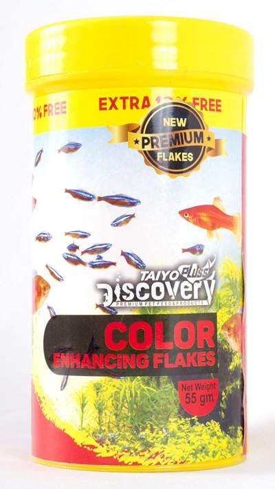 Taiyo Pluss Discovery Colour Enhancing Flakes Fish Food ...