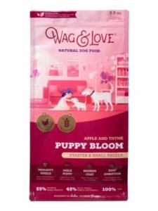 wag and love puppy bloom dog food